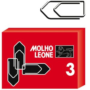 Fermagli zincati - n. 3 - 2,9 cm - Molho Leone - conf. 100 pezzi - immagine 1