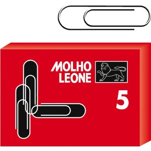 Fermagli zincati - n. 5 - 5 cm - Molho Leone - conf. 100 pezzi - immagine 1