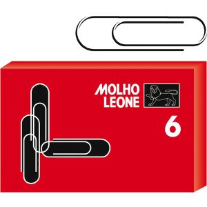 Fermagli zincati - n. 6 - 5,7 cm - Molho Leone - conf. 100 pezzi - immagine 1