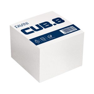 Foglietti Cubo - bianco - 95 x 95mm - 80gr - 700 fogli - Favini - immagine 1