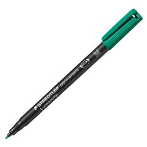 Pennarello Lumocolor Permanent 317 - punta 1,0mm - verde - Staedtler - immagine 1