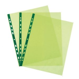 Buste forate Favorit Art - Superior - liscio - 22x30 cm - verde - Favorit - conf. 25 pezzi - immagine 1