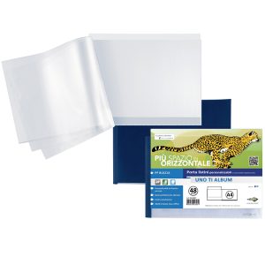 Portalistini personalizzabile Uno TI - 30x22 cm (album) - 48 buste - blu - Sei Rota - immagine 1