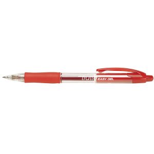 Penna a sfera a scatto Easy gel - tratto 0,5mm - rosso - Tratto - immagine 1