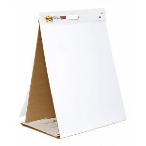 Blocco/Lavagna da tavolo Super Sticky autoportante - 563R - 20 fogli in carta riciclata - 58,4 x 50,8 cm - bianco - Post it® - immagine 1