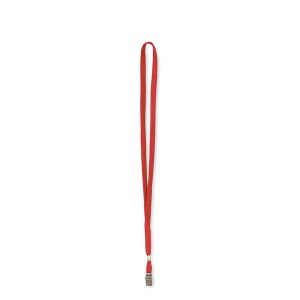 Cordoncino per portabadge - 49 x 1 cm - rosso - Lebez - conf. 100 pezzi - immagine 1