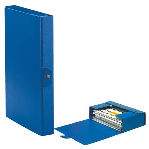Scatola progetto Eurobox - dorso 4 cm - 25x35 cm - blu - Esselte - immagine 1
