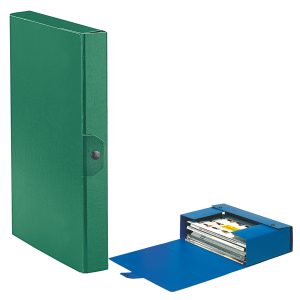 Scatola progetto Eurobox - dorso 4 cm - 25x35 cm - verde - Esselte - immagine 1