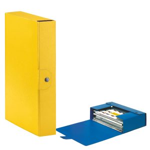 Scatola progetto Eurobox - dorso 6 cm - 25x35 cm - giallo - Esselte - immagine 1