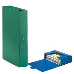 Scatola progetto Eurobox - dorso 6 cm - 25x35 cm - verde - Esselte - immagine 1
