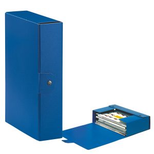 Scatola progetto Eurobox - dorso 8 cm - 25x35 cm - blu - Esselte - immagine 1