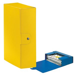 Scatola progetto Eurobox - dorso 10 cm - 25x35 cm - giallo - Esselte - immagine 1