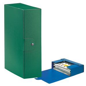 Scatola progetto Eurobox - dorso 10 cm - 25x35 cm - verde - Esselte - immagine 1