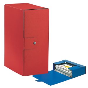 Scatola progetto Eurobox - dorso 15 cm - 25x35 cm - rosso - Esselte - immagine 1