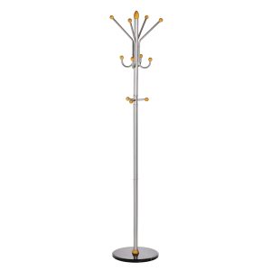 Appendiabiti - 11 posti - 185 x 40 cm - argento - Alco - immagine 1