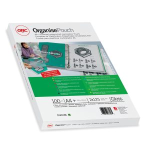 Pouches - A4+ - 228x303 mm - 2x125 micron - preforata organise - GBC - scatola 100 pezzi - immagine 1