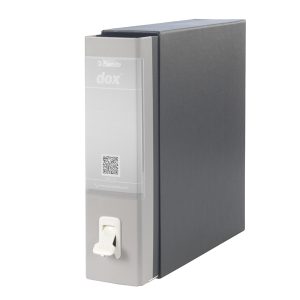 Registratore Dox 1 - dorso 8 cm - commerciale 23x29,7 cm - grigio chiaro - Esselte Dox - immagine 2
