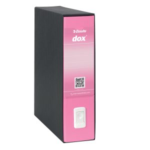 Registratore Dox 1 - dorso 8 cm - commerciale 23 x 29,7 cm - rosa - Esselte Dox - immagine 2