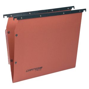 Cartella sospesa Cartesio Plus - armadio - interasse 33 cm - fondo V - 33 x 28 cm -  arancio - Bertesi - immagine 1