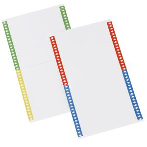 Cartoncini per cartelle sospese - armadio - 40 cartoncini per foglio - 14 cm - Bertesi - conf. 10 fogli - immagine 1