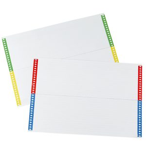 Cartoncini per cartelle sospese - cassetto - 28 cartoncini per foglio - 31 cm - Bertesi - conf. 10 fogli - immagine 1