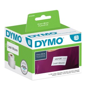 Rotolo 300 etichette LW 113560 - 41x89 mm - rimovibile - per badge - bianco - Dymo - immagine 1