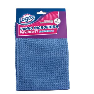 Panno per pavimenti - microfibra - 40x60 cm - blu - Logex Professional - immagine 1