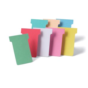 Schede a T indice 2 bianche per Professional Planner - Nobo - conf. 100 pezzi - immagine 1
