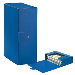 Scatola progetto Eurobox - dorso 12 cm - 25x35 cm - blu - Esselte - immagine 1