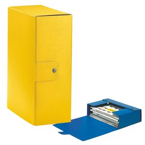 Scatola progetto Eurobox - dorso 12 cm - 25x35 cm - giallo - Esselte - immagine 1