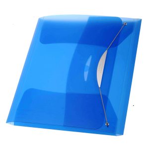 Cartellina con elastico Swing - PPL - 23,5x34,5 cm - blu - Fellowes - immagine 1