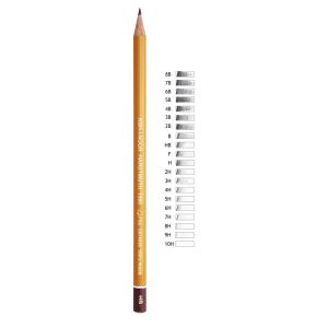 Matita in grafite H1500 - gradazione 2H - Koh.I.Noor - scatola 12 matite - conf. 12 pezzi - immagine 1
