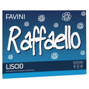 Album Raffaello - 24x33cm - 100gr - 20 fogli - liscio - Favini - immagine 1