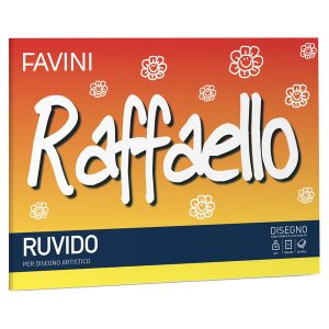 Album Raffaello - 24x33cm - 100gr - 20 fogli - ruvido - Favini - immagine 1