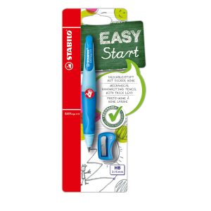 Portamine Easyergo - 3,15mm - per destrosi + affilamine - azzurro - Stabilo - immagine 1