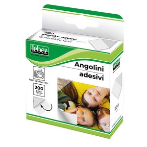Angoli adesivi per foto - trasparente - Lebez - conf. 200 pezzi - immagine 1