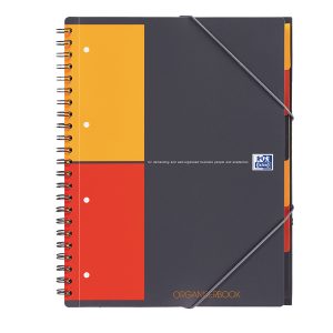 Blocco spiralato Organiser Book - 5mm con margine - 240 x 297mm - 80gr - 80 fogli - Oxford - immagine 1