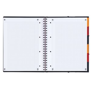 Blocco spiralato Organiser Book - 5mm con margine - 240 x 297mm - 80gr - 80 fogli - Oxford - immagine 2