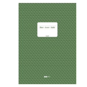 Registro dare/avere/saldo - 24 x 17cm - 100 fogli - Edipro - immagine 1
