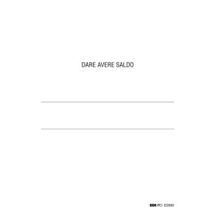 Registro dare/avere/saldo - 24 x 17cm - 100 fogli - Edipro - immagine 2