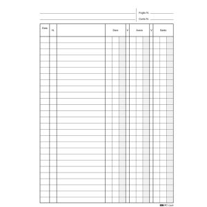 Registro dare/avere/saldo - 24 x 17cm - 100 fogli - Edipro - immagine 3