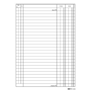 Registro cassa entrate/uscite - 24 x 17cm - 100 fogli - Edipro - immagine 1