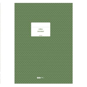 Registro libro inventari - 31 x 24,5cm - 92pg - numerate - Edipro - immagine 1