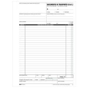 Blocco DDT - 50/50 fogli autoricalcanti - 29,7 x 21cm - Edipro - immagine 2