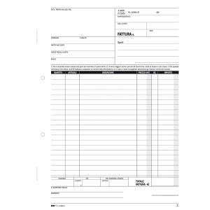 Blocco fatture 1 aliquota Iva - 50/50 fogli autoricalcanti - 29,7 x 21cm - Edipro - immagine 2