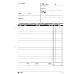 Blocco fatture 1 aliquota Iva - 50/50 fogli autoricalcanti - 29,7 x 21cm - Edipro - immagine 3