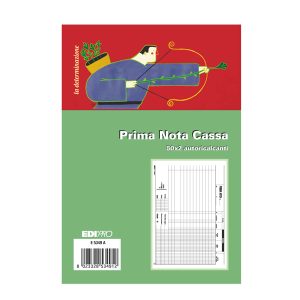 Blocco prima nota cassa - 50/50 fogli autoricalcanti - 14,8 x 23cm - Edipro - immagine 1