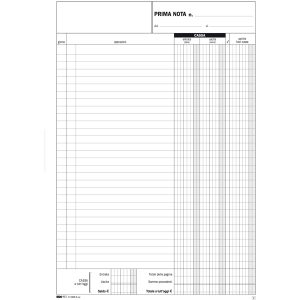 Blocco prima nota cassa entrate/uscite - 50/50 fogli autoricalcanti - 31 x 21cm - Edipro - immagine 2