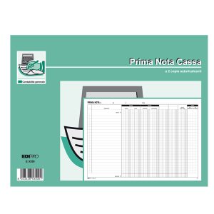 Blocco prima nota cassa/banca - 50/50 fogli autoricalcanti - 22 x 30cm - Edipro - immagine 1