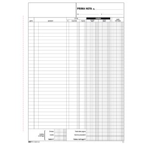 Blocco prima nota cassa entrate/uscite/Iva - 50/50 fogli autoricalcanti - 31 x 21cm - Edipro - immagine 2